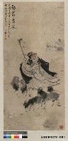 民國37年梁又銘先生贈雪冰先生「蘇武牧羊」水墨畫藏品圖，第1張